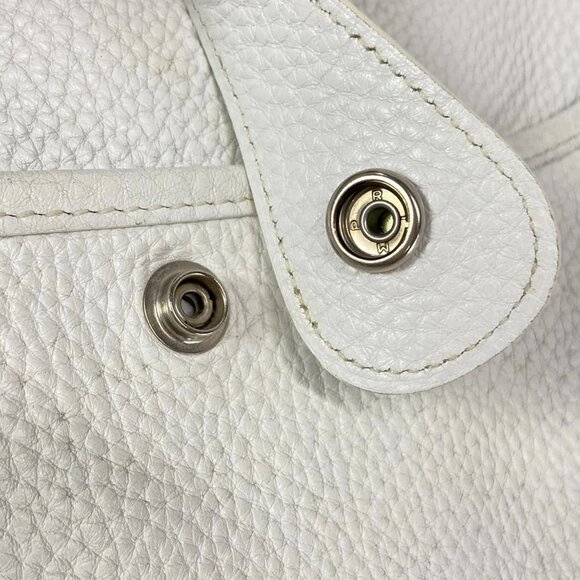 Auth HERMES Evelyne II GM - White Taurillon Clemence Square L Shoulder Bag - Picture 11 of 16